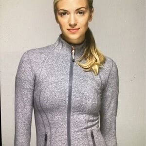 Lululemon Define Women’s Heather Slate  Full-Zip Active Jacket -Size 8